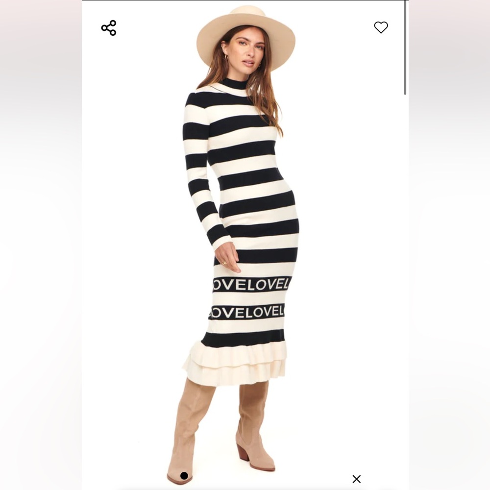 Never Fully Dressed Love Ruffle Midi Dress